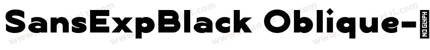 SansExpBlack Oblique字体转换